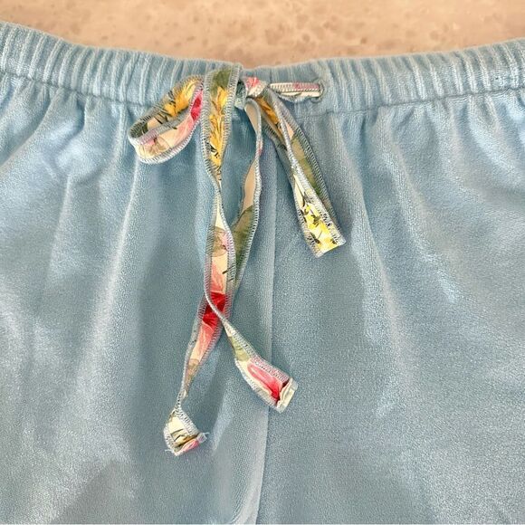 LoveShackFancy x Hurley Solid Aqua Terry Shorts - Picture 3 of 5